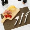 Franmara 4 Piece Soft, Semi-Hard, And Hard Cheese Knife And Board Set