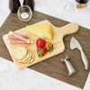 Franmara 3 Piece Hard Cheese Knife And Board Set With Button Clincher