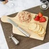 Franmara 3 Piece Soft Cheese Knife And Board Set With Button Clincher 1 Franmara 3 Piece Soft Cheese Knife And Board Set With Button Clincher -Acopa Shop 1033500