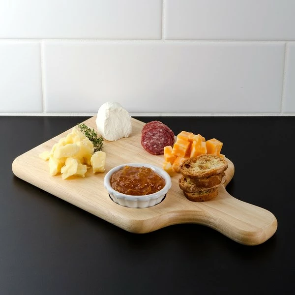Tablecraft 79A Bread / Charcuterie Board With Insert - 13" X 7 3/4" X 3/4" 3 Tablecraft 79A Bread / Charcuterie Board With Insert - 13" X 7 3/4" X 3/4"