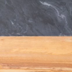 American Metalcraft OWBB15 10" X 9" Olive Wood And Black Marble Serving Board -Acopa Shop 1212265