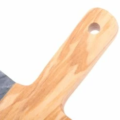 American Metalcraft OWBB9 5 5/8" X 5 1/4" Olive Wood And Black Marble Serving Board -Acopa Shop 1217979
