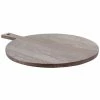 Tablecraft ASHR1814 Gray Ashwood Round Paddle Display Board - 14" X 5/8"