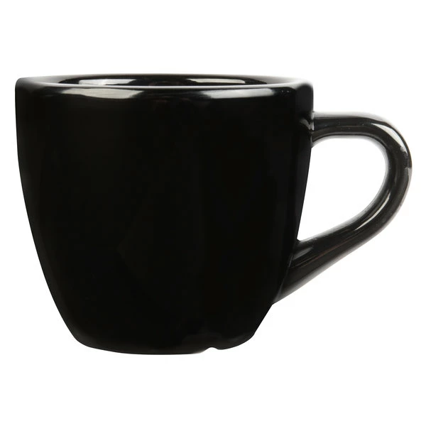GET Enterprises GET C-1004-BK Black Elegance 3 Oz. Espresso Cup - 48/Case 4 GET Enterprises GET C-1004-BK Black Elegance 3 Oz. Espresso Cup - 48/Case - Image 2