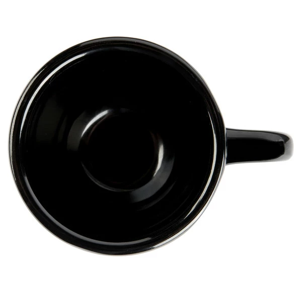 GET Enterprises GET C-1004-BK Black Elegance 3 Oz. Espresso Cup - 48/Case 6 GET Enterprises GET C-1004-BK Black Elegance 3 Oz. Espresso Cup - 48/Case - Image 4
