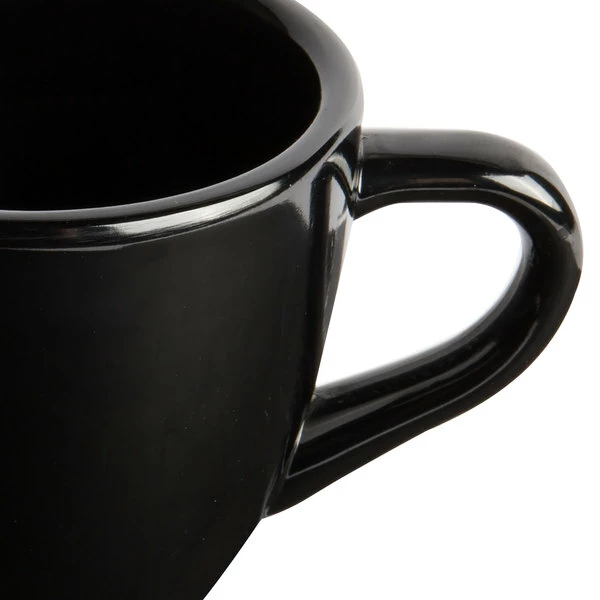 GET Enterprises GET C-1004-BK Black Elegance 3 Oz. Espresso Cup - 48/Case 8 GET Enterprises GET C-1004-BK Black Elegance 3 Oz. Espresso Cup - 48/Case - Image 6