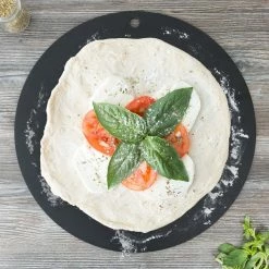 Epicurean 429-001802 18" Slate Richlite Wood Fiber Round Pizza Board