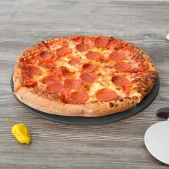 Epicurean 429-000802 8" Slate Richlite Wood Fiber Round Pizza Board
