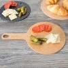 Epicurean 429-130801 8" Natural Richlite Wood Fiber Round Pizza Board With 5" Handle