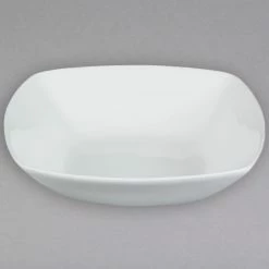CAC China CAC MAJ-B9 Majesty European Bone China 38 Oz. Square Bowl - 24/Case -Acopa Shop 1537767