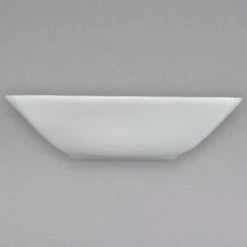 CAC China CAC MAJ-B9 Majesty European Bone China 38 Oz. Square Bowl - 24/Case -Acopa Shop 1537768