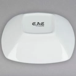 CAC China CAC MAJ-B9 Majesty European Bone China 38 Oz. Square Bowl - 24/Case -Acopa Shop 1537769