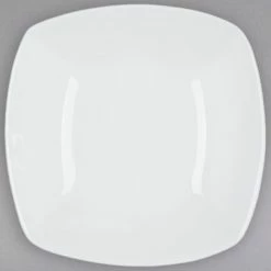 CAC China CAC MAJ-B9 Majesty European Bone China 38 Oz. Square Bowl - 24/Case -Acopa Shop 1537770