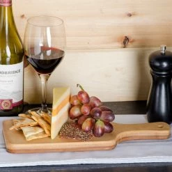 American Metalcraft BWBS 13 1/4" X 5" Carbonized Bamboo Serving Peel -Acopa Shop 1541441