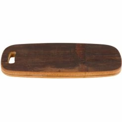 American Metalcraft BWBO 13 1/2" X 6" Carbonized Bamboo Serving Board -Acopa Shop 1541765