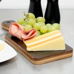 American Metalcraft BWBS 13 1/4" X 5" Carbonized Bamboo Serving Peel