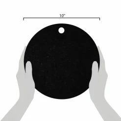 Epicurean 429-001002 10" Slate Richlite Wood Fiber Round Pizza Board -Acopa Shop 1639168