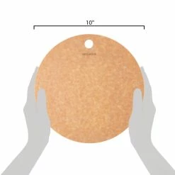 Epicurean 429-001001 10" Natural Richlite Wood Fiber Round Pizza Board -Acopa Shop 1639169