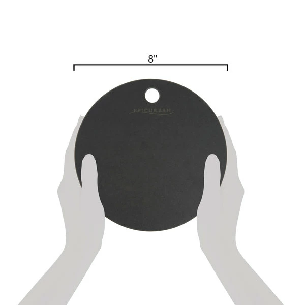 Epicurean 429-000802 8" Slate Richlite Wood Fiber Round Pizza Board 8 Epicurean 429-000802 8" Slate Richlite Wood Fiber Round Pizza Board - Image 6