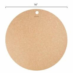 Epicurean 429-001601 16" Natural Richlite Wood Fiber Round Pizza Board -Acopa Shop 1639178