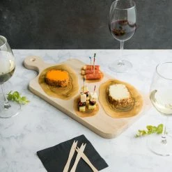 Choice 13" X 5 1/2" X 3/4" Small Wooden Bread Cutting Board With Knife Slot And Handle -Acopa Shop 1641651