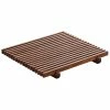 Playground Dinnerware Playground 742880391000000 Ananti 7 1/8" Walnut Wood Square Crumb Grid - 2/Case -Acopa Shop 1705903