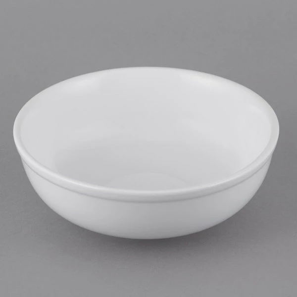 Acopa 35 Oz. Bright White Porcelain Menudo / Pasta / Salad Bowl - 12/Case 4 Acopa 35 Oz. Bright White Porcelain Menudo / Pasta / Salad Bowl - 12/Case - Image 2