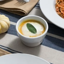 Acopa 7.25 Oz. Bright White Rolled Edge Stoneware Bouillon Cup - 36/Case -Acopa Shop 1742830