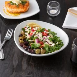 Acopa 28 Oz. Bright White Oval Porcelain Coupe Bowl - 12/Case 9 Acopa 28 Oz. Bright White Oval Porcelain Coupe Bowl - 12/Case -Acopa Shop 1748557