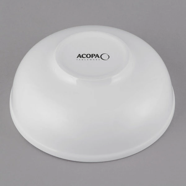 Acopa 35 Oz. Bright White Porcelain Menudo / Pasta / Salad Bowl - 12/Case 5 Acopa 35 Oz. Bright White Porcelain Menudo / Pasta / Salad Bowl - 12/Case - Image 3