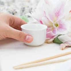 Acopa 2 Oz. Bright White Sake Cup - 12/Pack