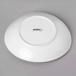 Acopa 28 Oz. Bright White Oval Porcelain Coupe Bowl - 12/Case 8 Acopa 28 Oz. Bright White Oval Porcelain Coupe Bowl - 12/Case -Acopa Shop 1782477