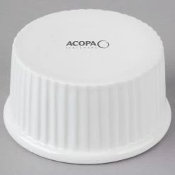 Acopa 5 Oz. Bright White Fluted Porcelain Ramekin - 48/Case -Acopa Shop 1782678