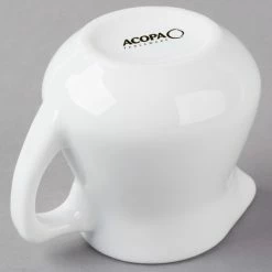 Acopa 3.5 Oz. Bright White Porcelain Creamer - 48/Case -Acopa Shop 1783137