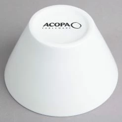 Acopa 8 Oz. Bright White Tapered Porcelain Bouillon - 12/Case -Acopa Shop 1783161