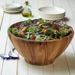Fox Run 28134 16" Acacia Wood Salad Bowl