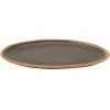 GET Enterprises GET P-101-BR Pottery Market 10 1/2" Glazed Brown Melamine Plate - 12/Pack -Acopa Shop 1831707