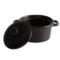 Acopa Keystone 8 Oz. Caldera Stoneware Mini Casserole Dish With Lid - 24/Case -Acopa Shop 1835296