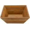 GET Enterprises BWL-12-BAM 12" X 12" X 4 1/2" Square Bamboo Bowl With Liner