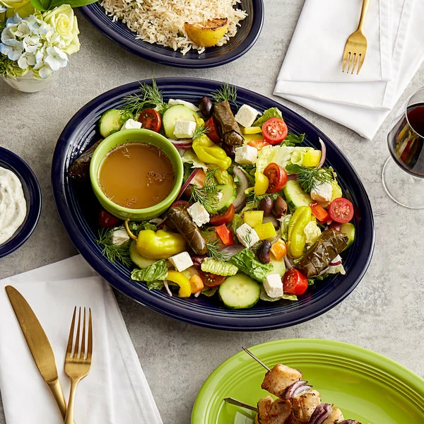 Acopa Capri 8 Oz. Bamboo Green Stoneware Bouillon - 36/Case 6 Acopa Capri 8 Oz. Bamboo Green Stoneware Bouillon - 36/Case - Image 4