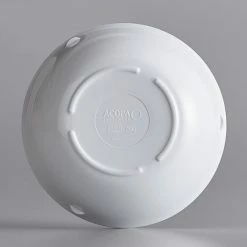 Acopa Foundations 11 Oz. White Narrow Rim Melamine Bowl - 12/Case -Acopa Shop 1980366