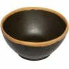 GET Enterprises GET B-299-BR Pottery Market 10 Oz. Glazed Brown Melamine Bowl With Clay Trim - 24/Case -Acopa Shop 2049033