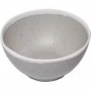 GET Enterprises GET B-299-DVG Pottery Market 10 Oz. Glazed Grey Melamine Bowl With White Trim - 24/Case
