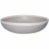 GET Enterprises GET B-300-DVG Pottery Market 14 Oz. Glazed Grey Melamine Bowl With White Trim - 12/Case -Acopa Shop 2049038