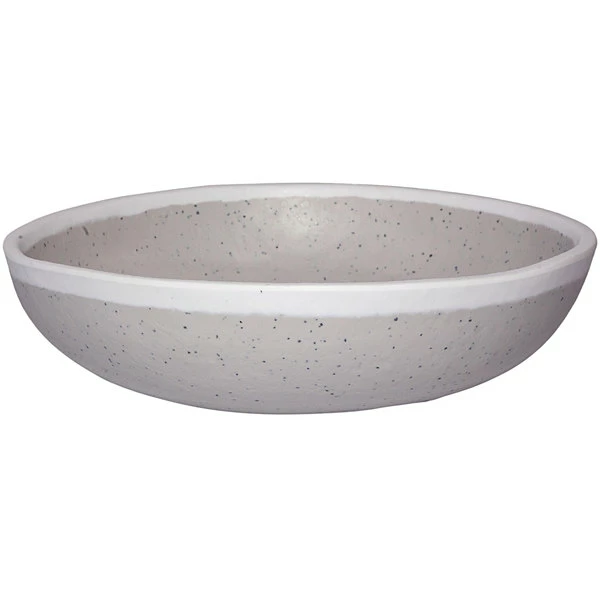 GET Enterprises GET B-300-DVG Pottery Market 14 Oz. Glazed Grey Melamine Bowl With White Trim - 12/Case 3 GET Enterprises GET B-300-DVG Pottery Market 14 Oz. Glazed Grey Melamine Bowl With White Trim - 12/Case
