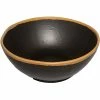 GET Enterprises GET B-305-BR Pottery Market 1.5 Qt. Glazed Brown Melamine Bowl With Clay Trim - 12/Case