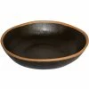 GET Enterprises GET B-310-BR Pottery Market 1.5 Qt. Glazed Brown Melamine Salad Bowl With Clay Trim - 12/Case