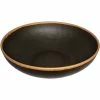 GET Enterprises GET B-330-BR Pottery Market 5.5 Qt. Glazed Brown Melamine Bowl With Clay Trim - 3/Case -Acopa Shop 2049052