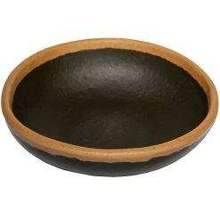 GET Enterprises GET B-35-BR Pottery Market 2.5 Oz. Glazed Brown Melamine Ramekin With Clay Trim - 48/Case