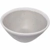 GET Enterprises GET B-81-DVG Pottery Market 8 Oz. Glazed Grey Melamine Bowl With White Trim - 24/Case -Acopa Shop 2049129